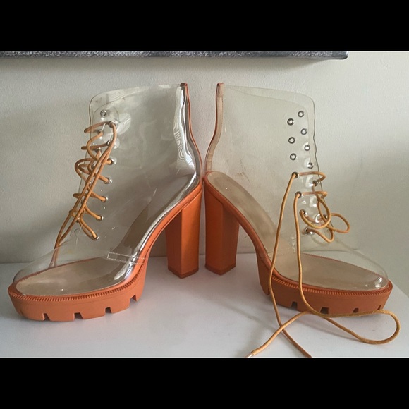 Olchee Fashion Boots See Thru  boots size 11 - Picture 12 of 14